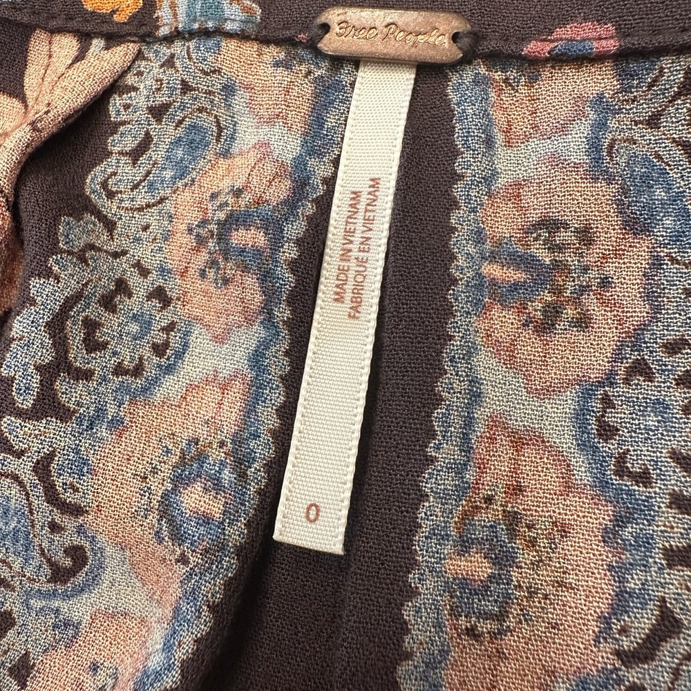 Free People Multicolor Floral Long Sleeve Dress - Picture 6 of 10